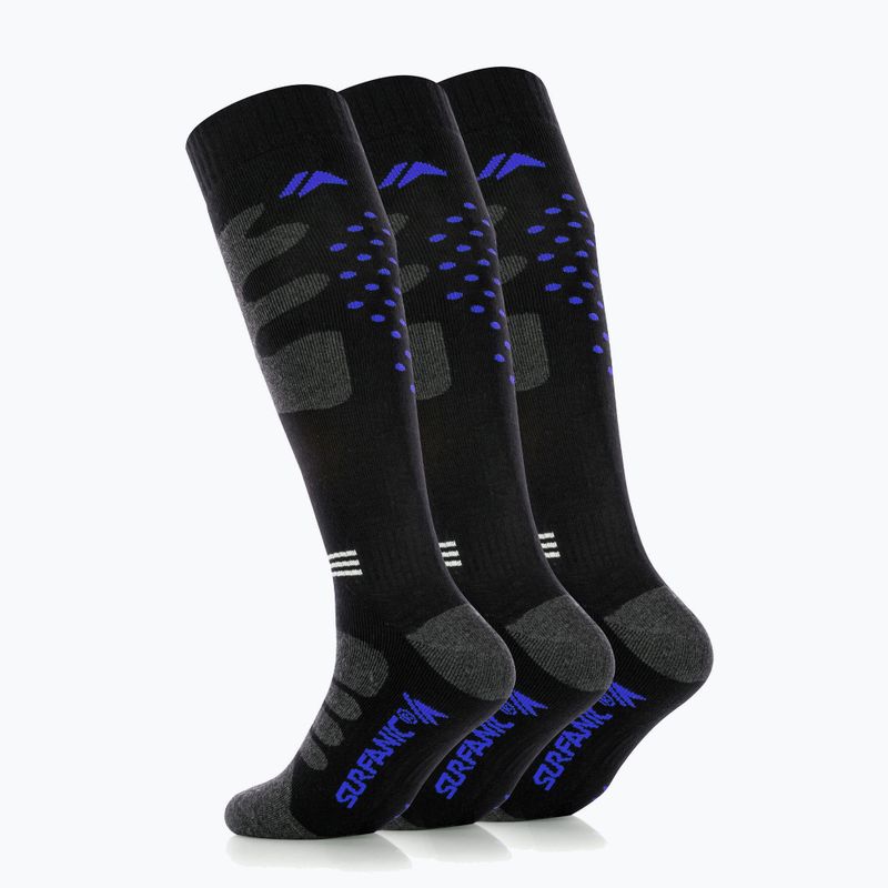 Скиорски чорапи Surfanic Pro Tech Plus 3-pak brilliant blue 3