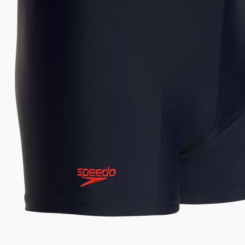 Детски боксерки за плуване Speedo Sports Logo Print Trunks сини/червени 3