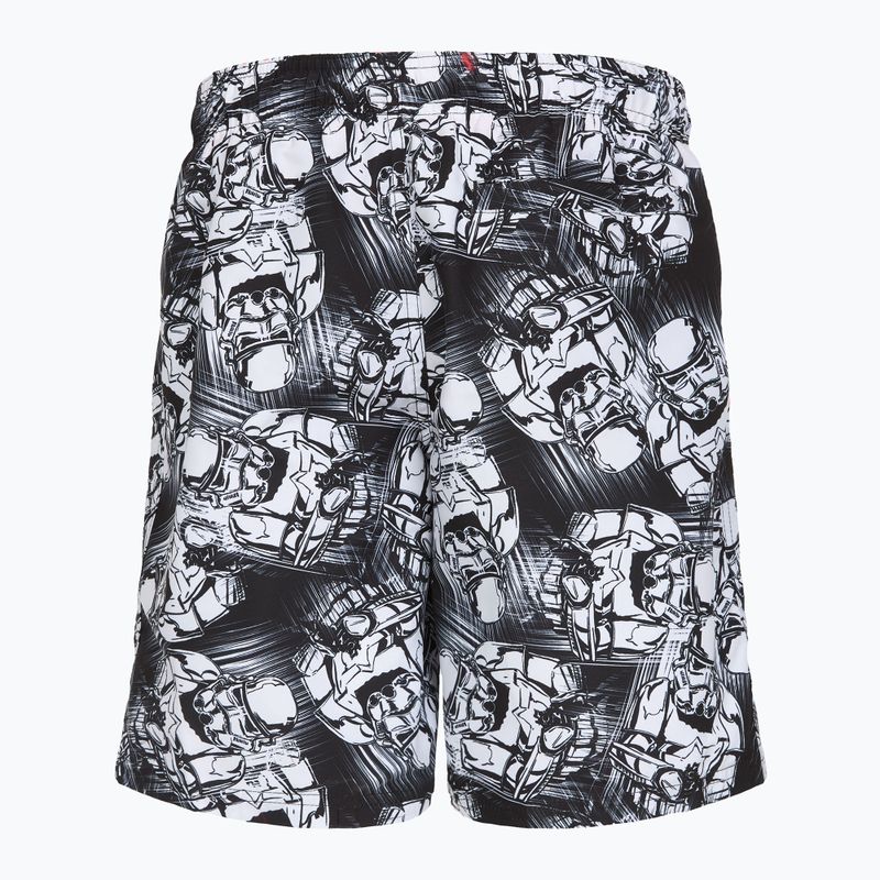 Speedo Print Leisure 17" черни/бели детски къси панталони за плуване 2