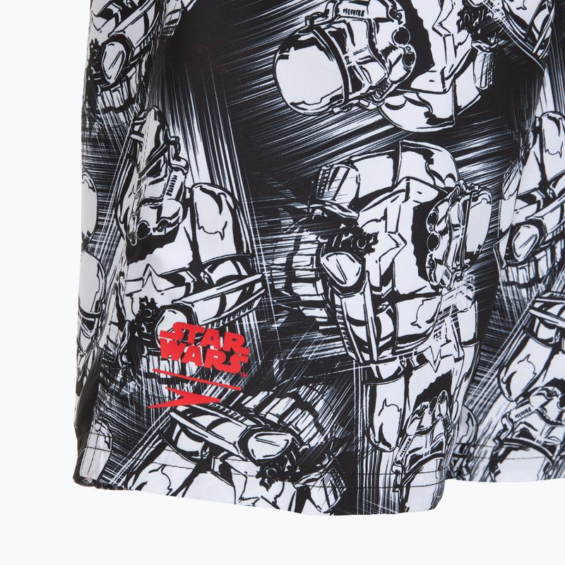 Speedo Print Leisure 17" черни/бели детски къси панталони за плуване 3