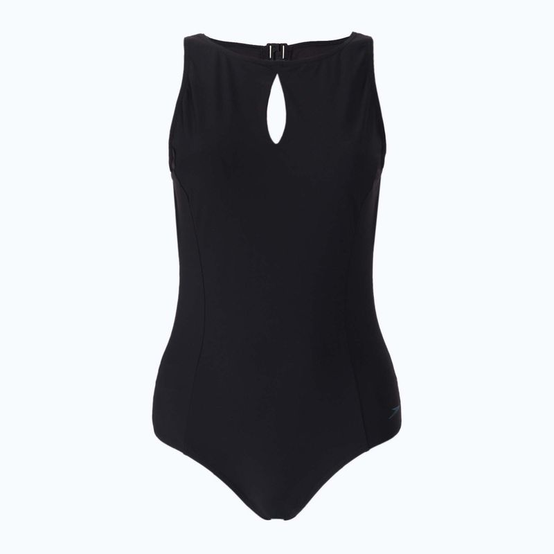 Speedo Vivashine 1P дамски бански от една част черен 8-11821