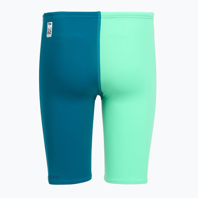 Детски плувни шорти тип клин Speedo Endurance+ High Waist Jammer blue/green 2