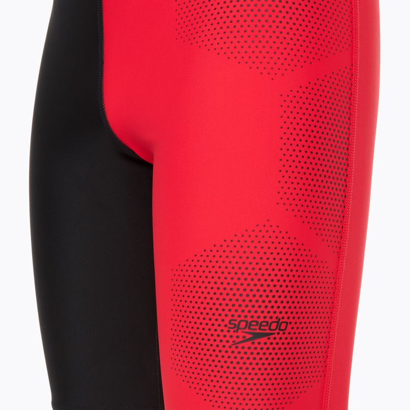 Детски плувен клин Speedo Tech Placement черен/червен 3