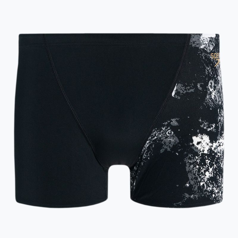Мъжки боксерки за плуване Speedo Allover V-Cut Aquqshort black/grey 68-09734F330