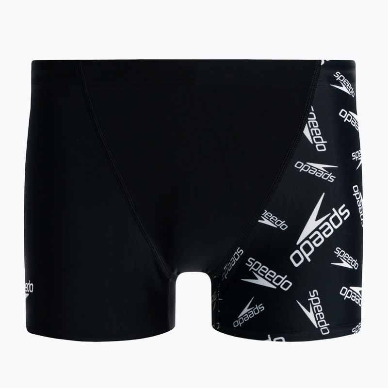 Мъжки боксерки за плуване Speedo Allover V-Cut Aquqshort black 68-09734F392