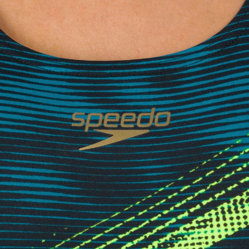 Speedo Panel Recordbreaker дамски бански от една част черен/син 09015F353 6