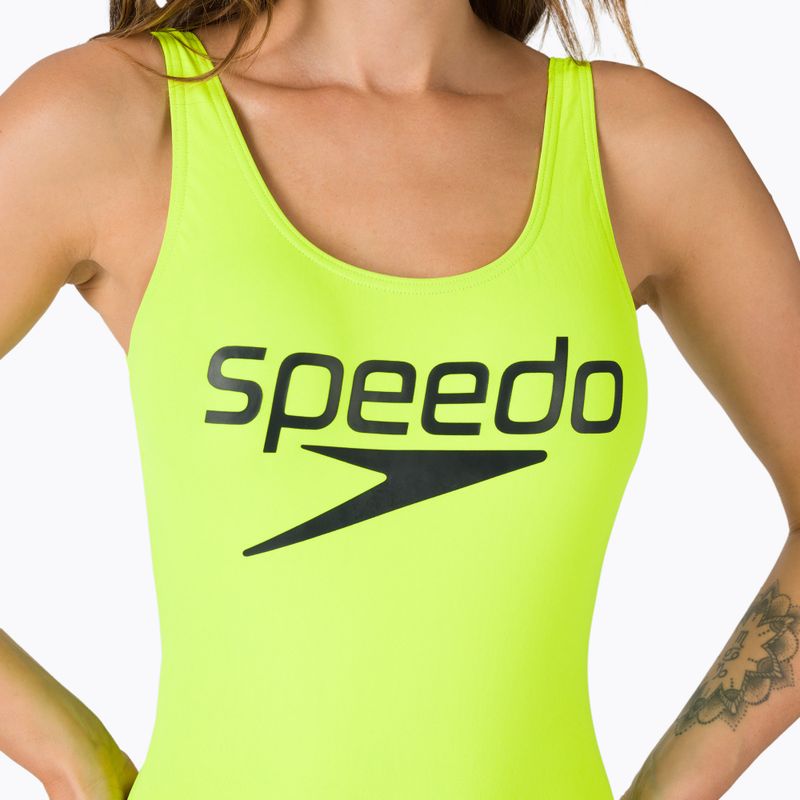 Дамски бански костюм Speedo Logo Deep U-Back F381 yellow 12369F381 4