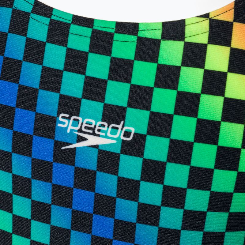 Speedo Детски бански от една част Allover Leaderback цветен 68-12377F372 3