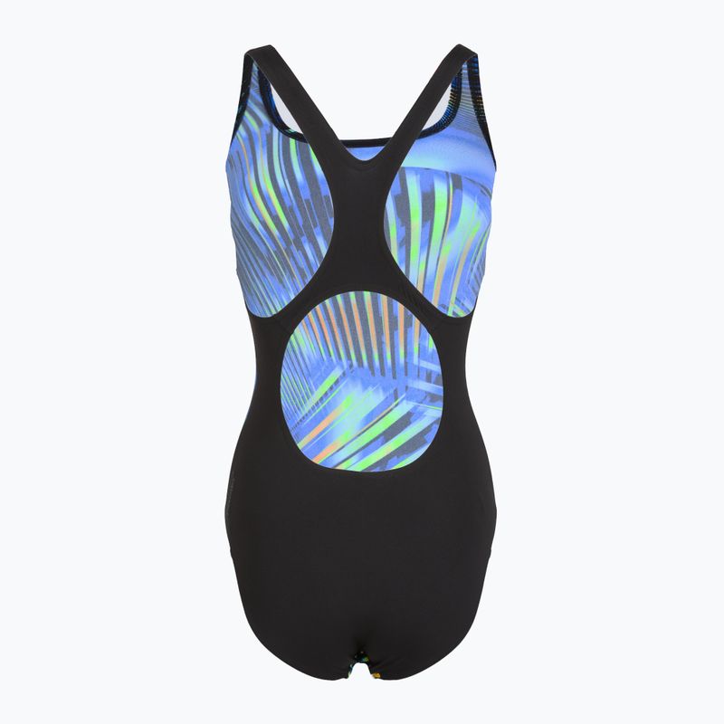 Speedo Дамски бански костюм от една част с щампа Medalist black/blue 2