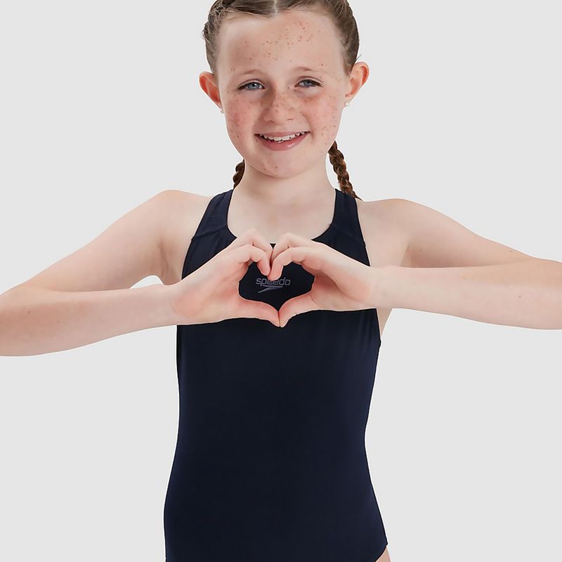 Детски цял бански костюм Speedo Endurance+ Medalist true navy 8