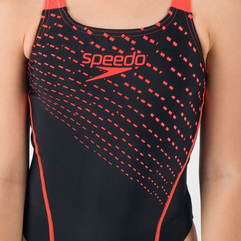 Speedo Medley Logo Детски бански от една част Medalist черен 68-13458G683 7