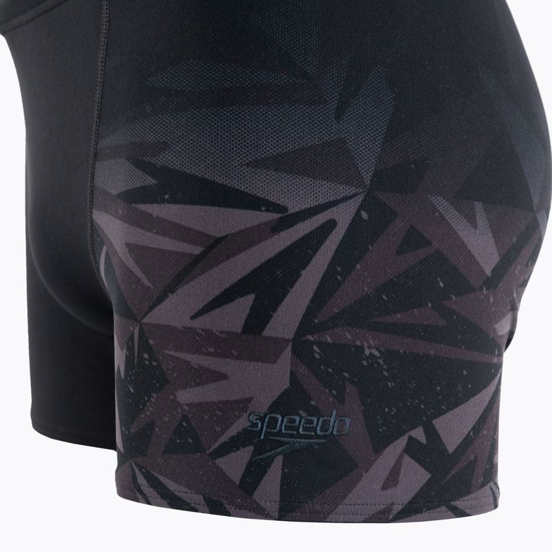 Мъжки боксерки за плуване Speedo HyperBoom V-Cut Aquashort black/siren red 3