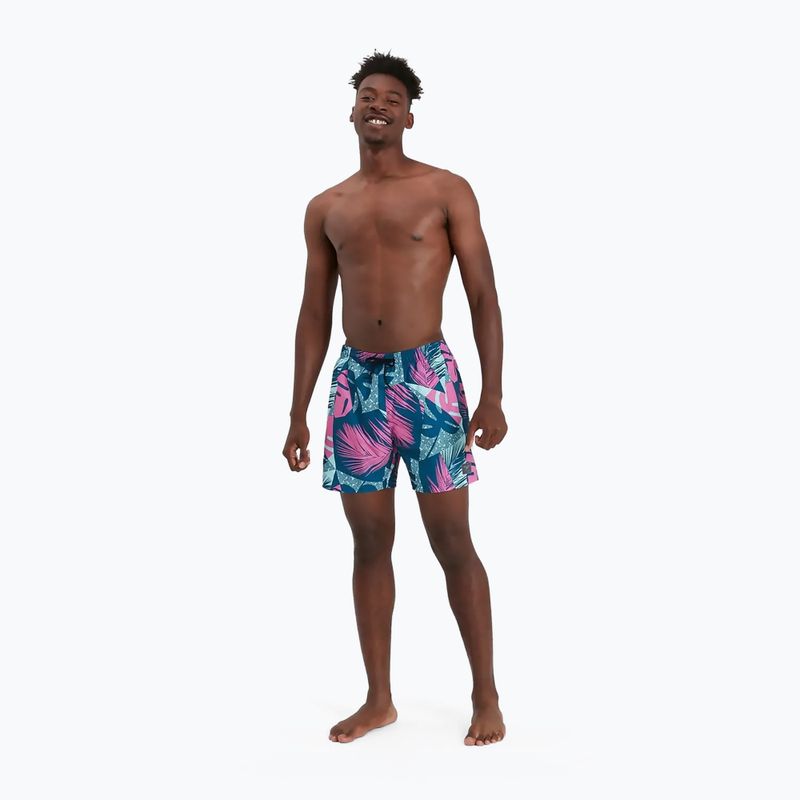 Speedo Мъжки цветни къси панталони за плуване с щампа Leisure 16 68-12837G654 3