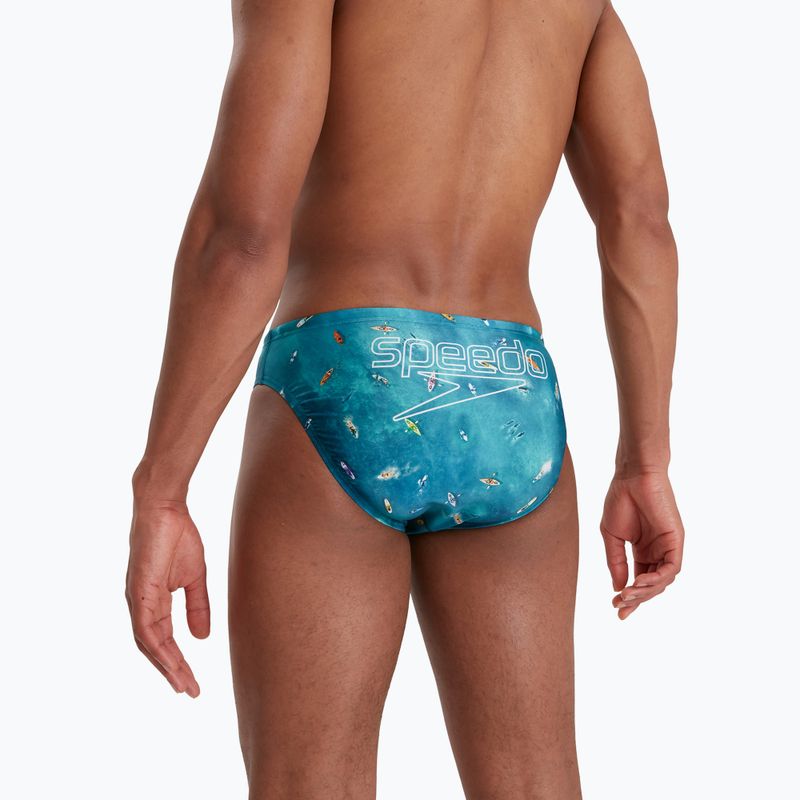 Мъжки слипове за плуване Speedo Escape 5cm Brief сини 68-13452G662 6