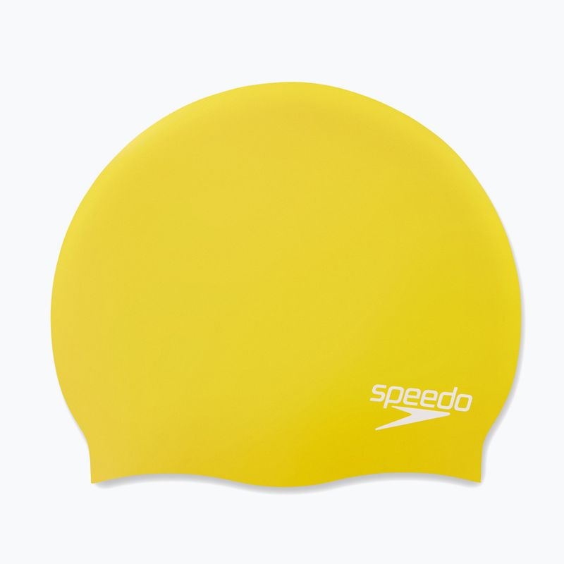 Speedo Обикновена силиконова шапка за плуване жълта 68-70984 4