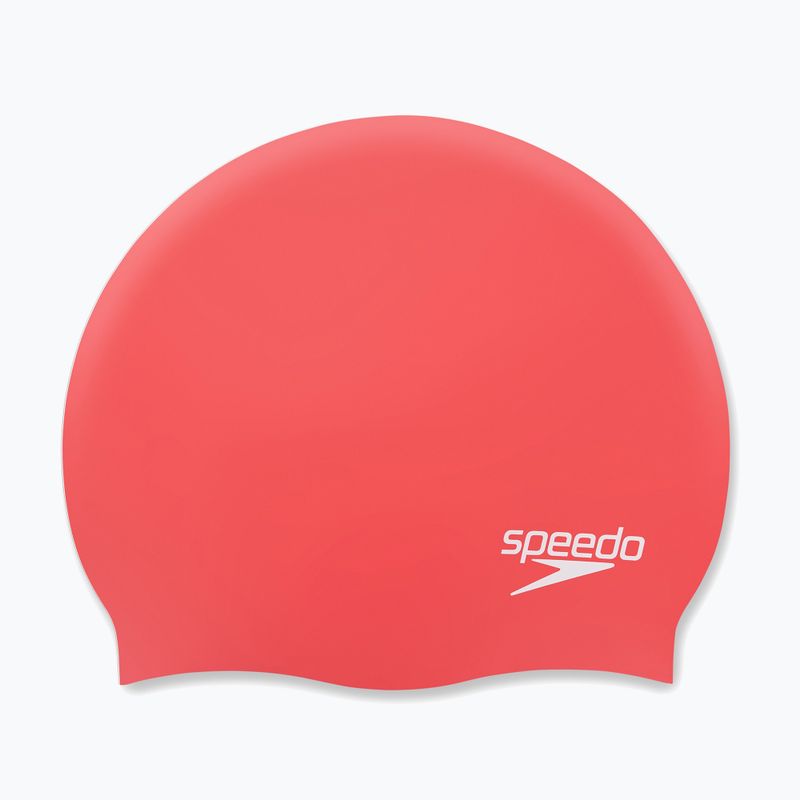 Speedo Обикновена силиконова шапка за плуване червена 68-70984 4