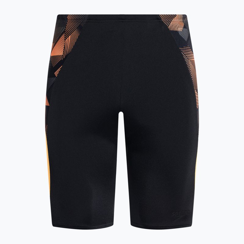 Speedo ECO Endurance+ Splice мъжки бански за плуване в черно и оранжево 68-13444