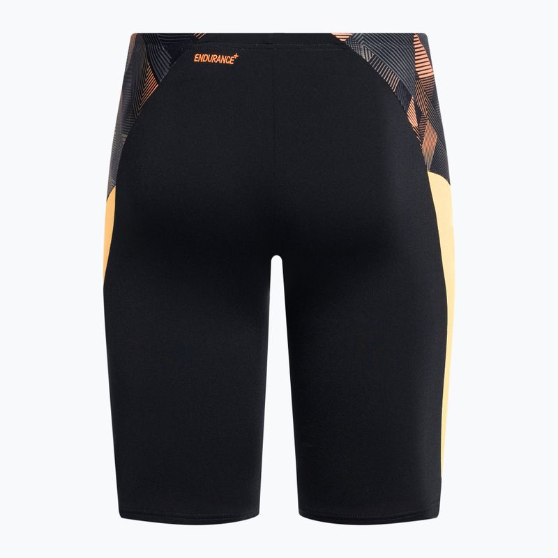 Speedo ECO Endurance+ Splice мъжки бански за плуване в черно и оранжево 68-13444 2