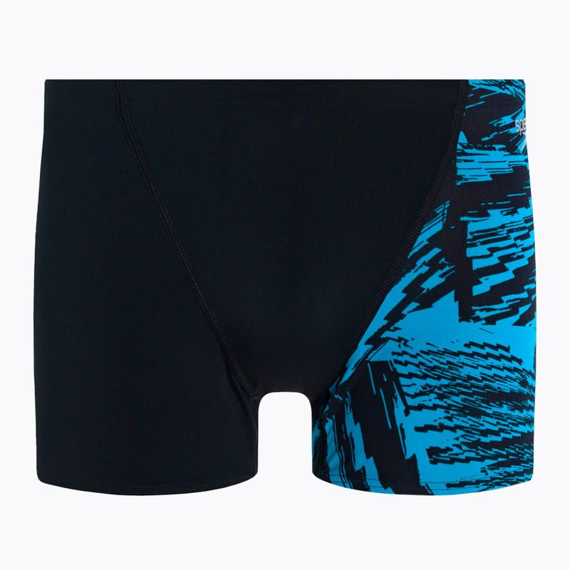 Мъжки боксерки за плуване Speedo Allover V-Cut Aquushort D812 black 68-09734D812