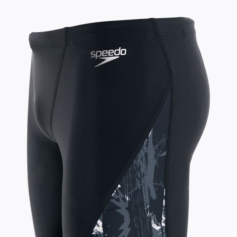 Speedo V-образен изрязан бански Jammer черен 68-11367 3