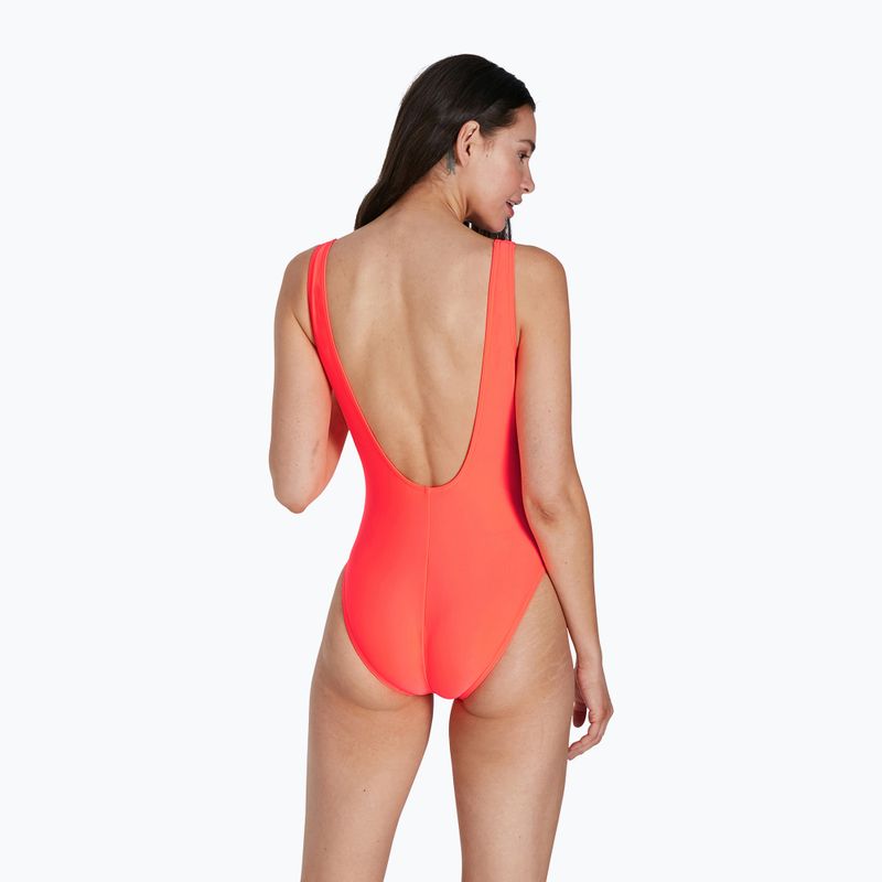 Дамски бански костюм Speedo Logo Deep U-Back от една част червен 68-12369 7