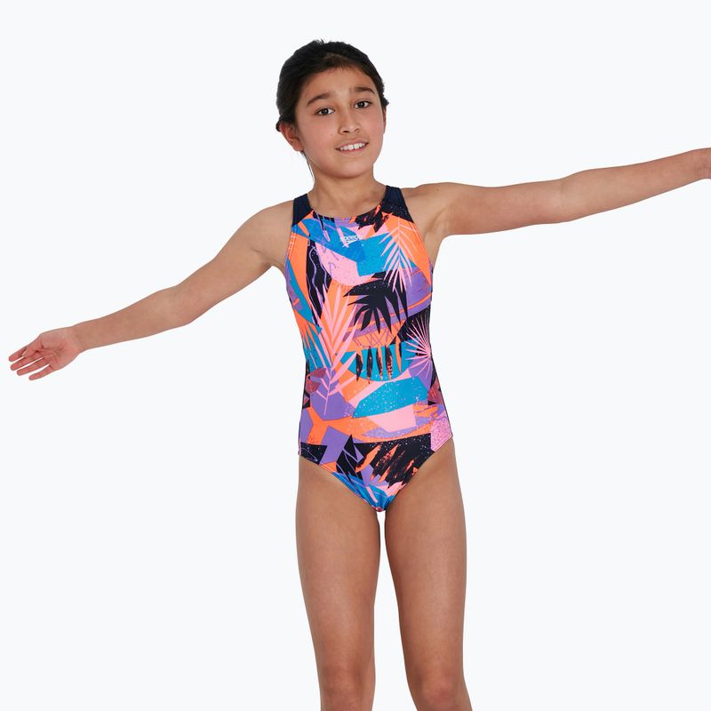 Speedo Детски бански от една част Allover Pulseback цвят 68-12676 6