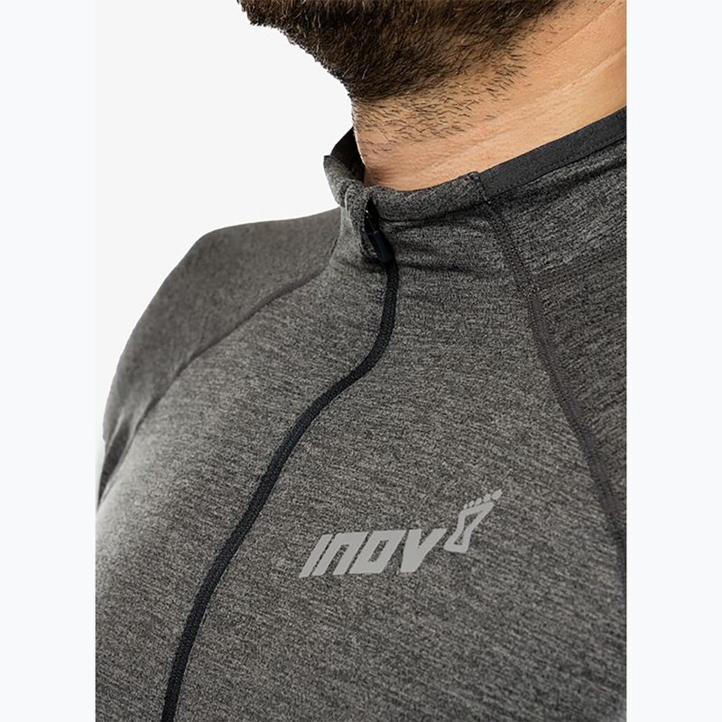 Мъжки потник за бягане Inov-8 Train Elite Mid Half Zip тъмно сив 4