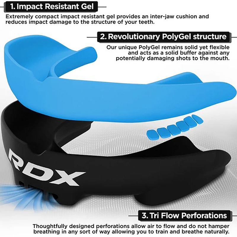 Протектор за челюст RDX Mouth Guard blue 3
