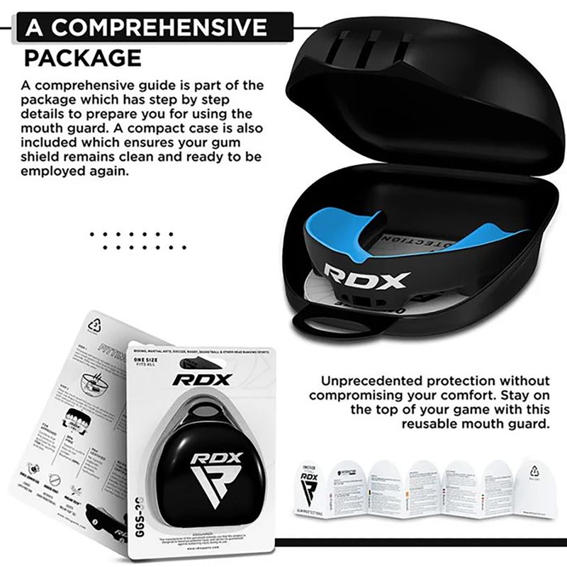 Протектор за челюст RDX Mouth Guard blue 4
