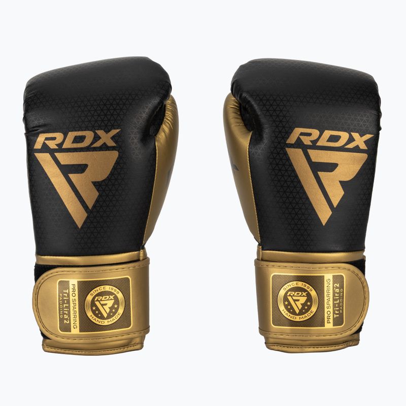 Боксови ръкавици RDX L2 Mark Pro Sparring Hook & Loop golden 2