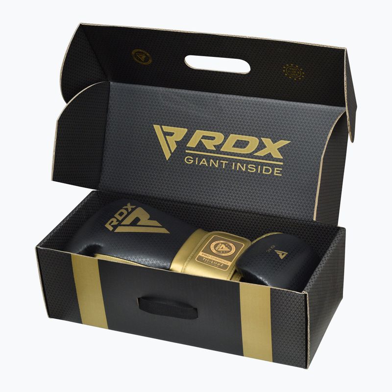 Боксови ръкавици RDX L2 Mark Pro Sparring Hook & Loop golden 9