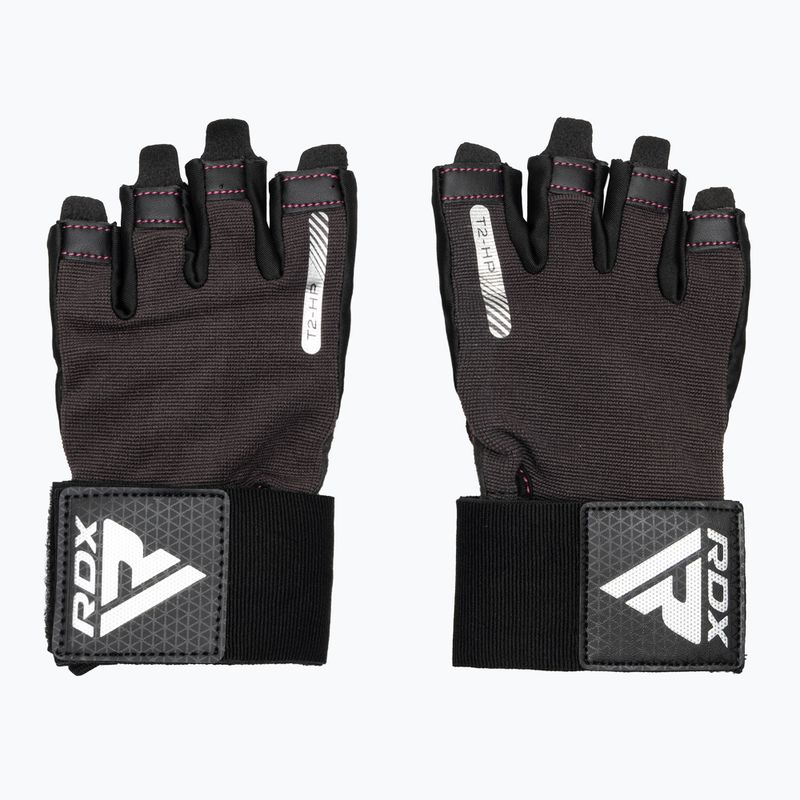 Ръкавици за тренировка RDX T2 Half pink 2