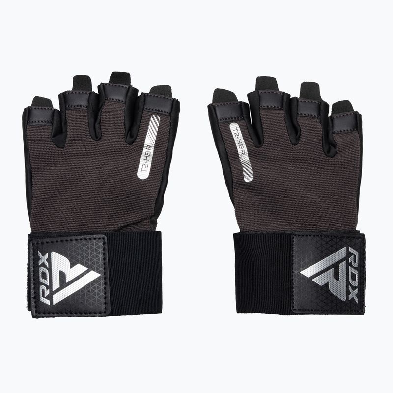 Ръкавици за тренировка RDX T2 Half brown 2