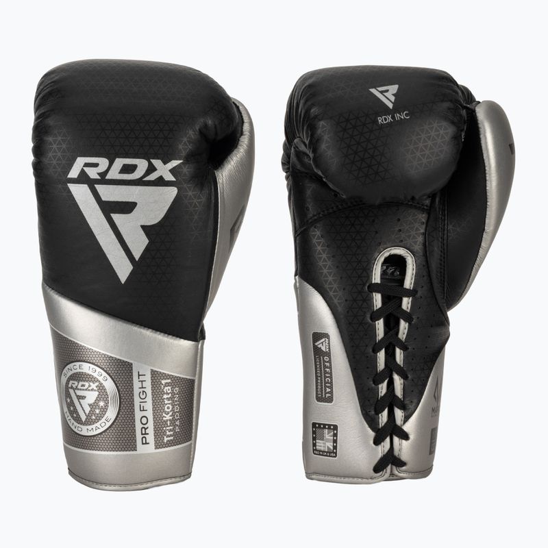 Боксови ръкавици RDX K1 Mark Pro Fight Boxing silver