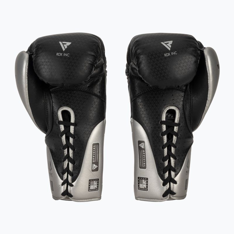Боксови ръкавици RDX K1 Mark Pro Fight Boxing silver 3