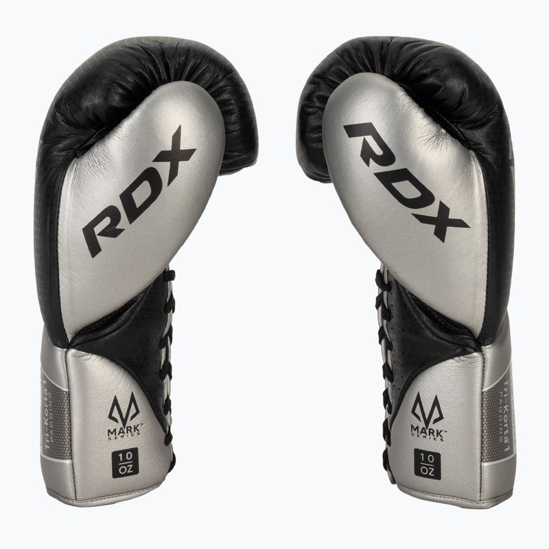Боксови ръкавици RDX K1 Mark Pro Fight Boxing silver 4