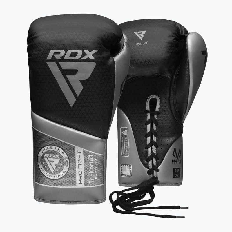 Боксови ръкавици RDX K1 Mark Pro Fight Boxing silver