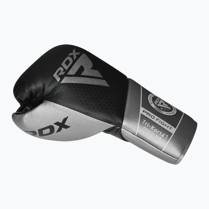 Боксови ръкавици RDX K1 Mark Pro Fight Boxing silver 3