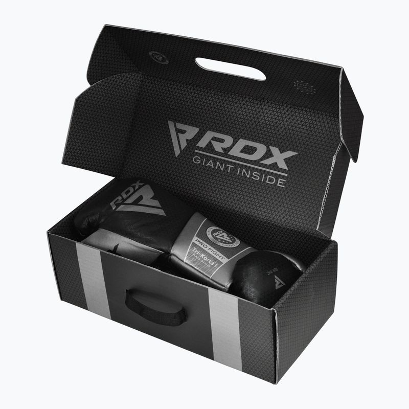 Боксови ръкавици RDX K1 Mark Pro Fight Boxing silver 8