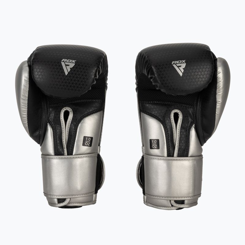 Боксови ръкавици RDX L2 Mark Pro Sparring Hook & Loop silver 3