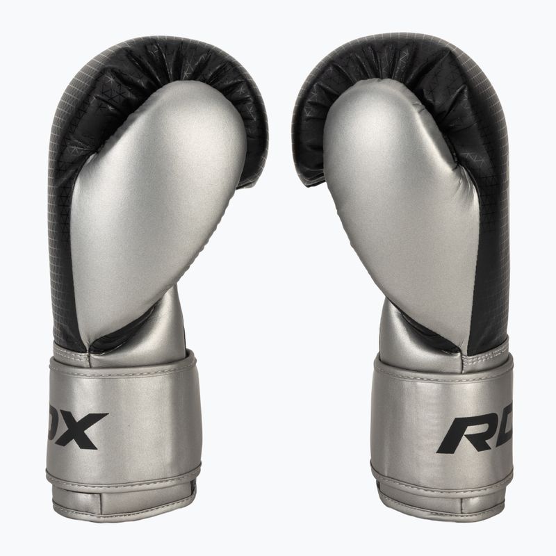 Боксови ръкавици RDX L2 Mark Pro Sparring Hook & Loop silver 4