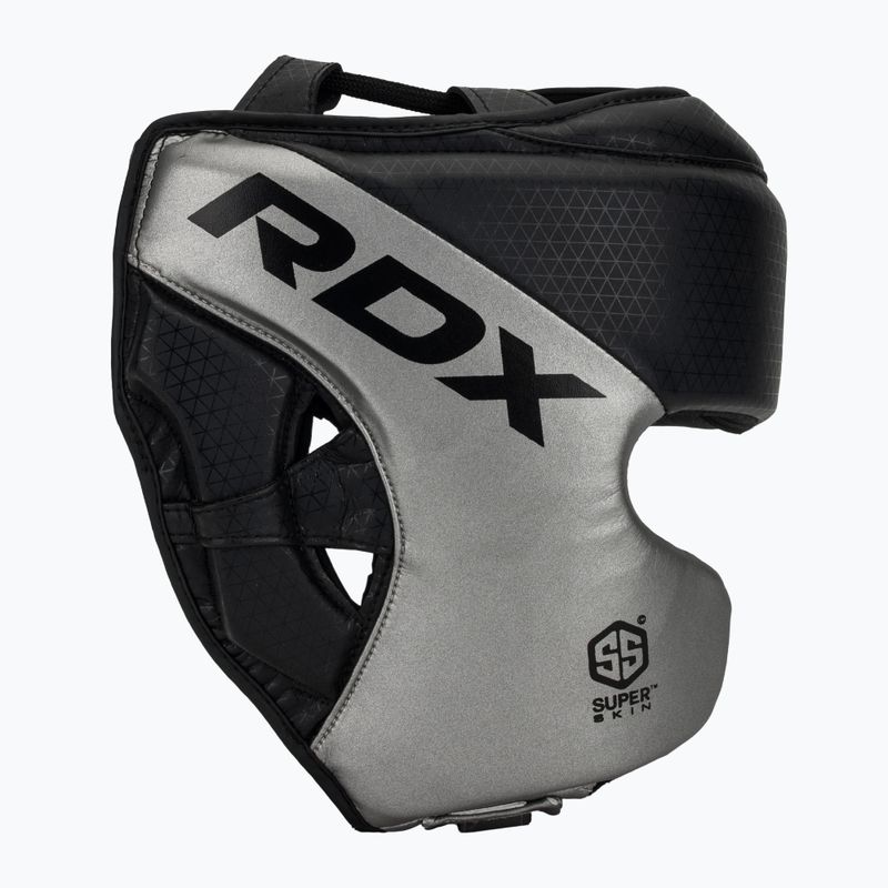 Боксова каска RDX L1 Mark Pro Cheek Training Head Guard silver 2
