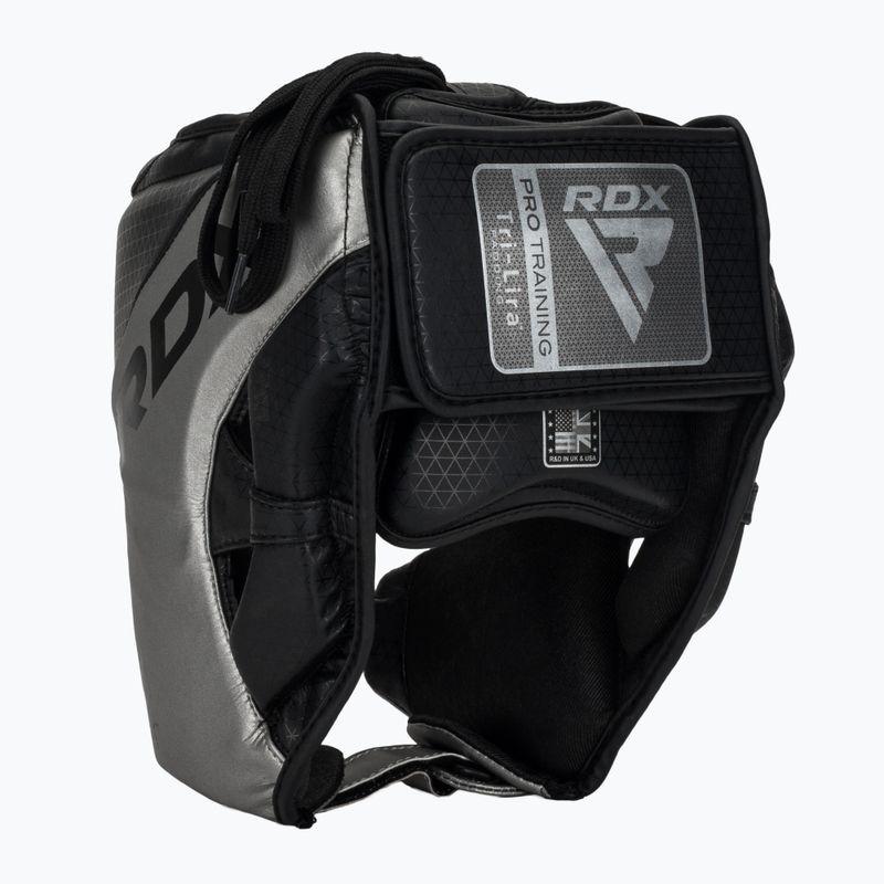 Боксова каска RDX L1 Mark Pro Cheek Training Head Guard silver 3