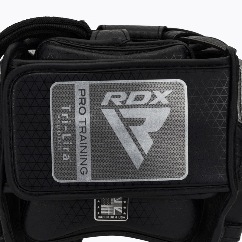 Боксова каска RDX L1 Mark Pro Cheek Training Head Guard silver 5