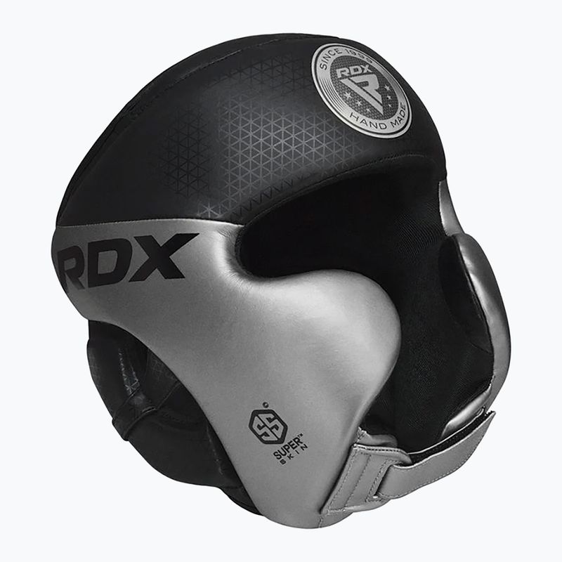 Боксова каска RDX L1 Mark Pro Cheek Training Head Guard silver 2