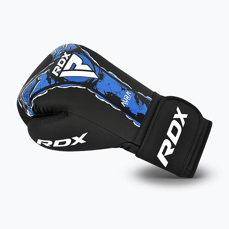 Боксови ръкавици RDX Boxing New Aura F17 black/blue 3
