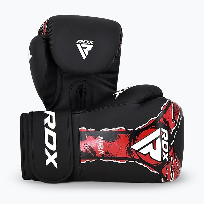 Боксови ръкавици RDX Boxing New Aura F17 black/red 2