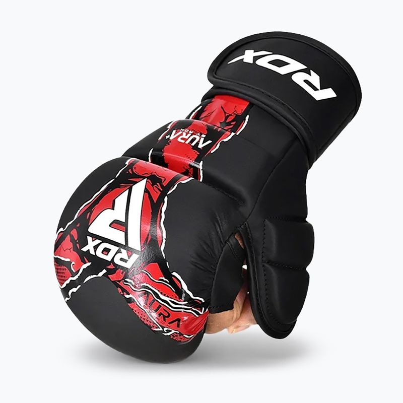 Ръкавици за ММА RDX Grappling Shooter New Aura F17 black/red 2