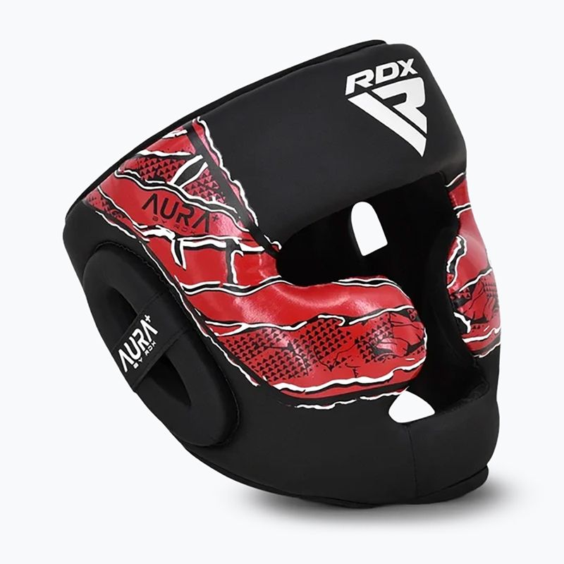 Боксова каска RDX New Aura F17 Head black/red 2