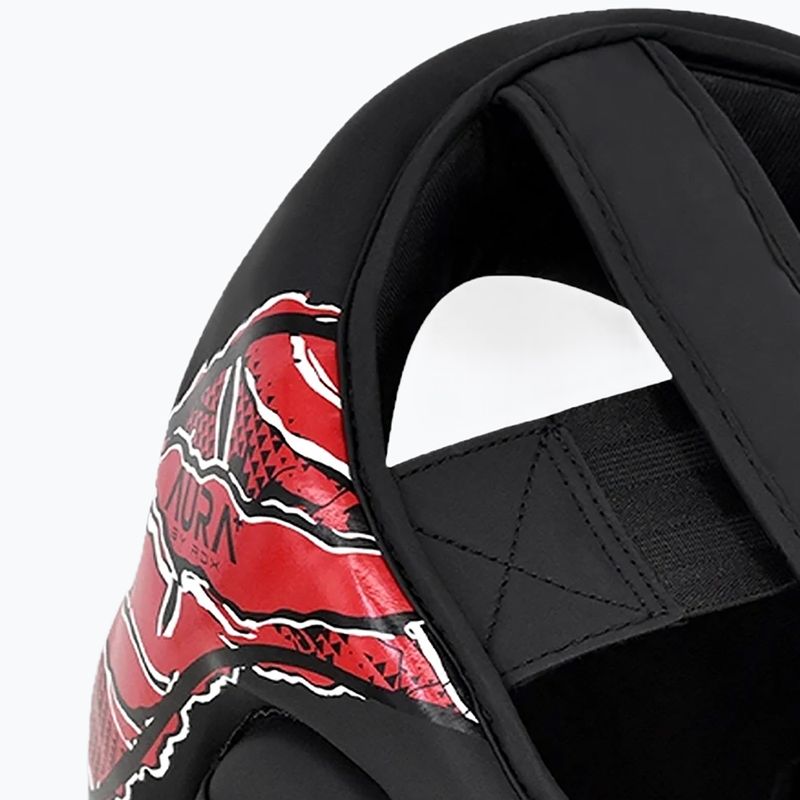 Боксова каска RDX New Aura F17 Head black/red 6